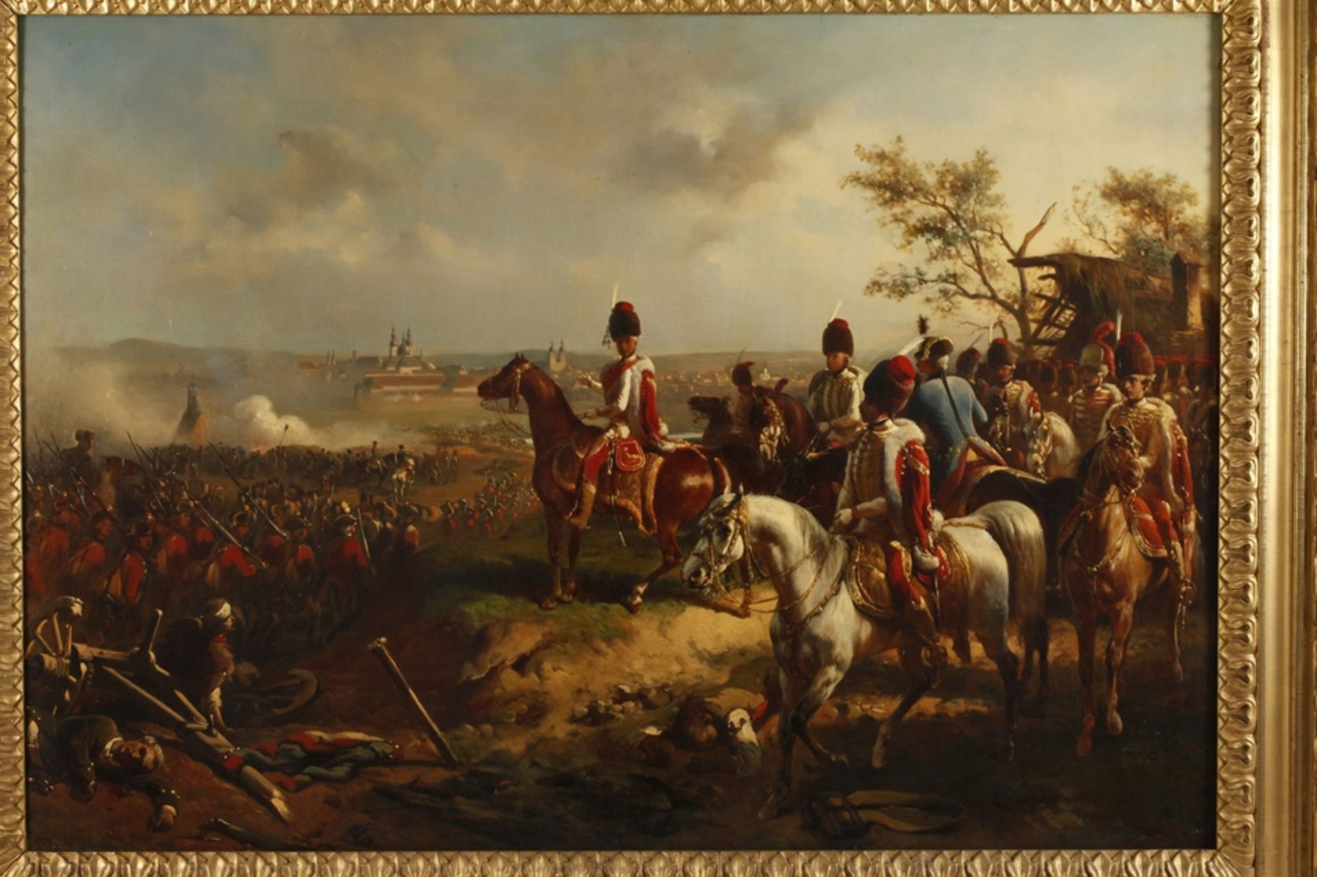 Ludwig Albrecht Schuster, attr, Battle of Fulda 1762 - Image 2 of 10