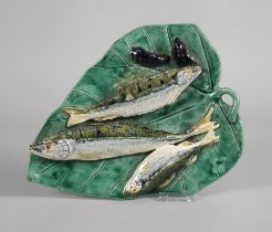 Show dish with herrings and shells