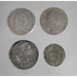 Four Silver Coins Austria and Bavaria