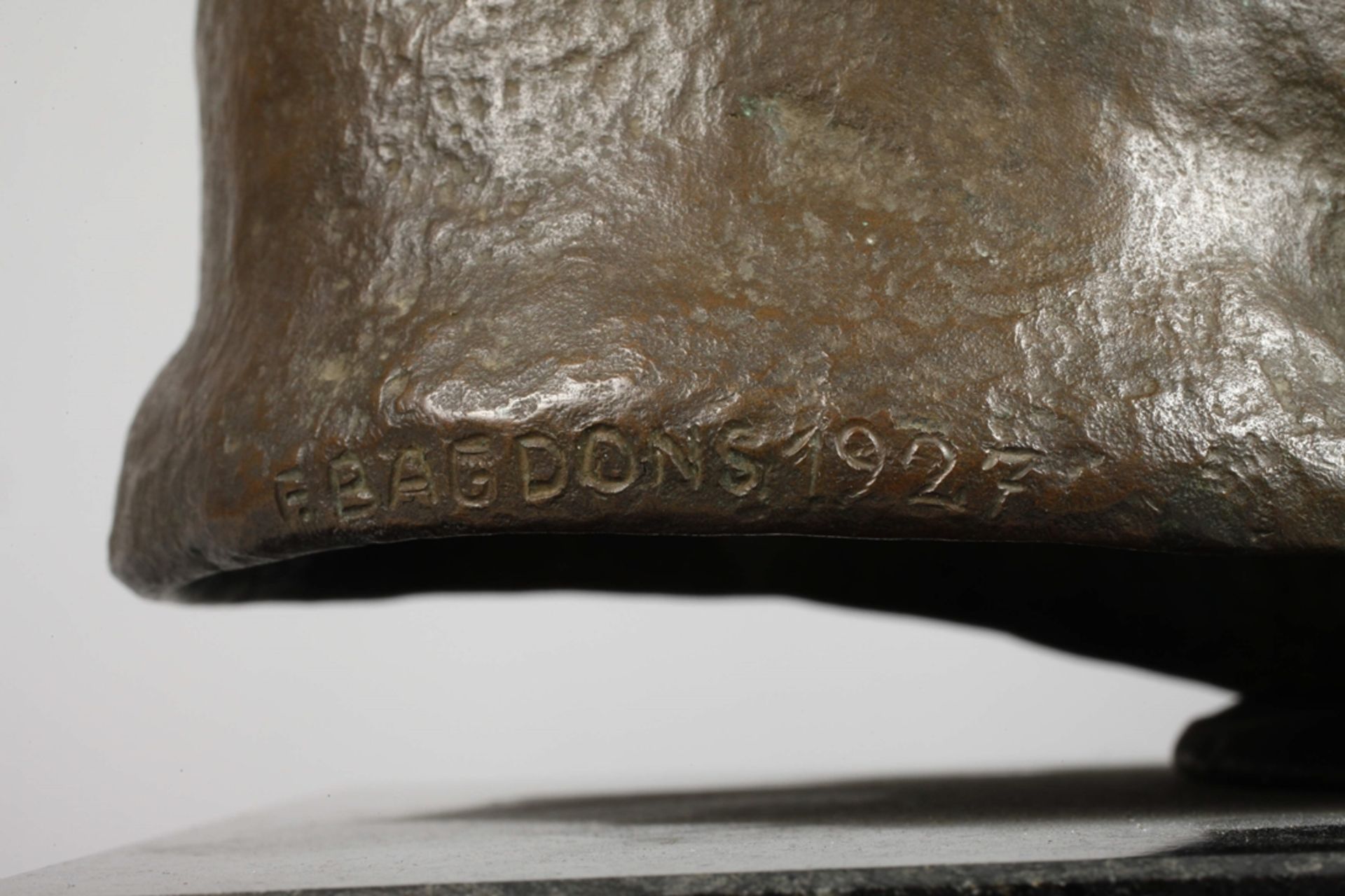 Friedrich Bagdons, bust of Paul von Hindenburg  - Image 6 of 6