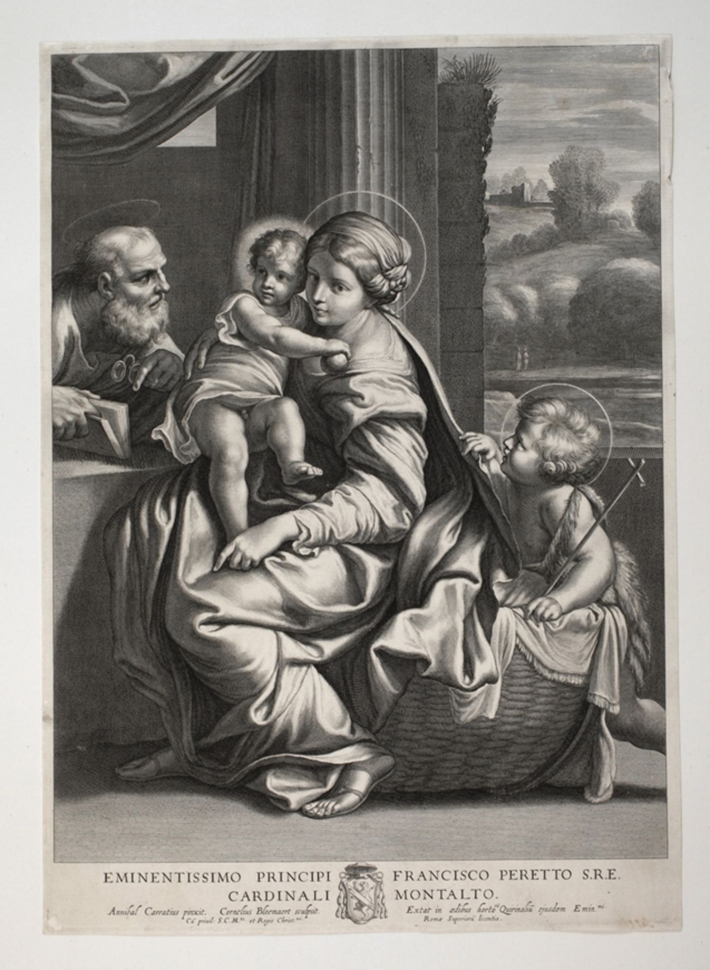 Cornelis Bloemaert II, "The Holy Family"