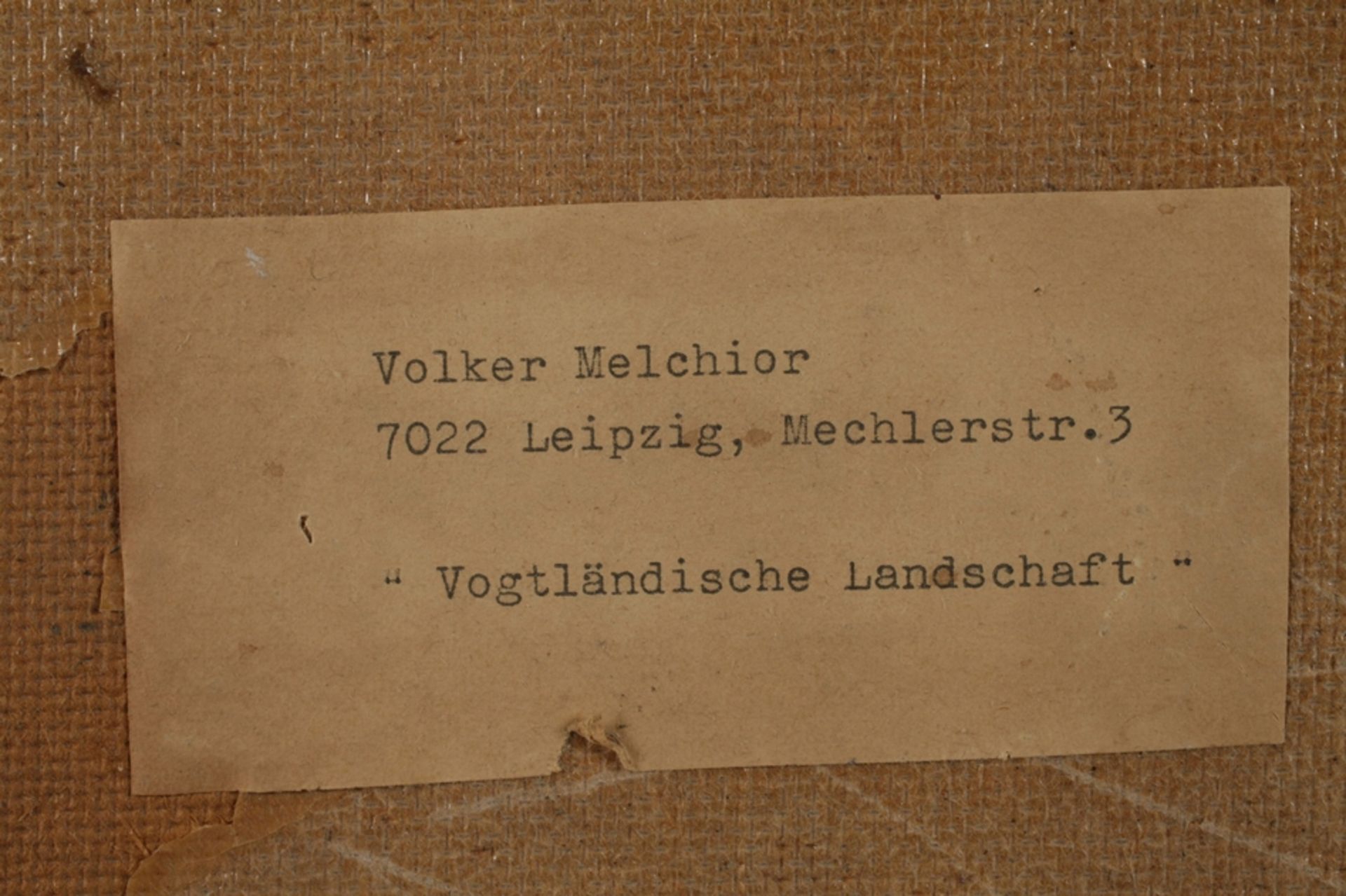 Volker Melchior, "Vogtländische Landschaft"</b> - Image 5 of 5