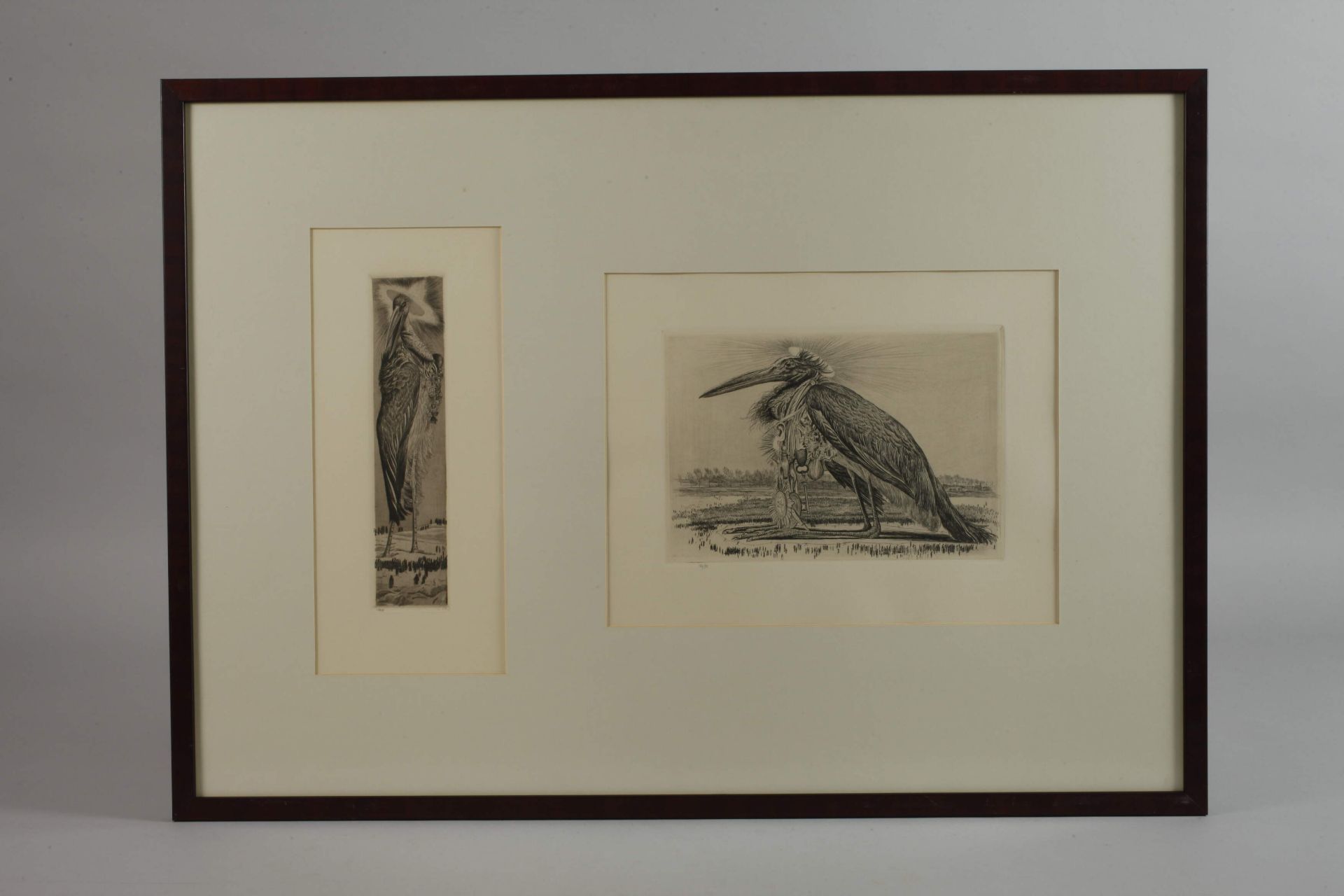 Prof. Richard Müller, Two etchings - Image 6 of 6