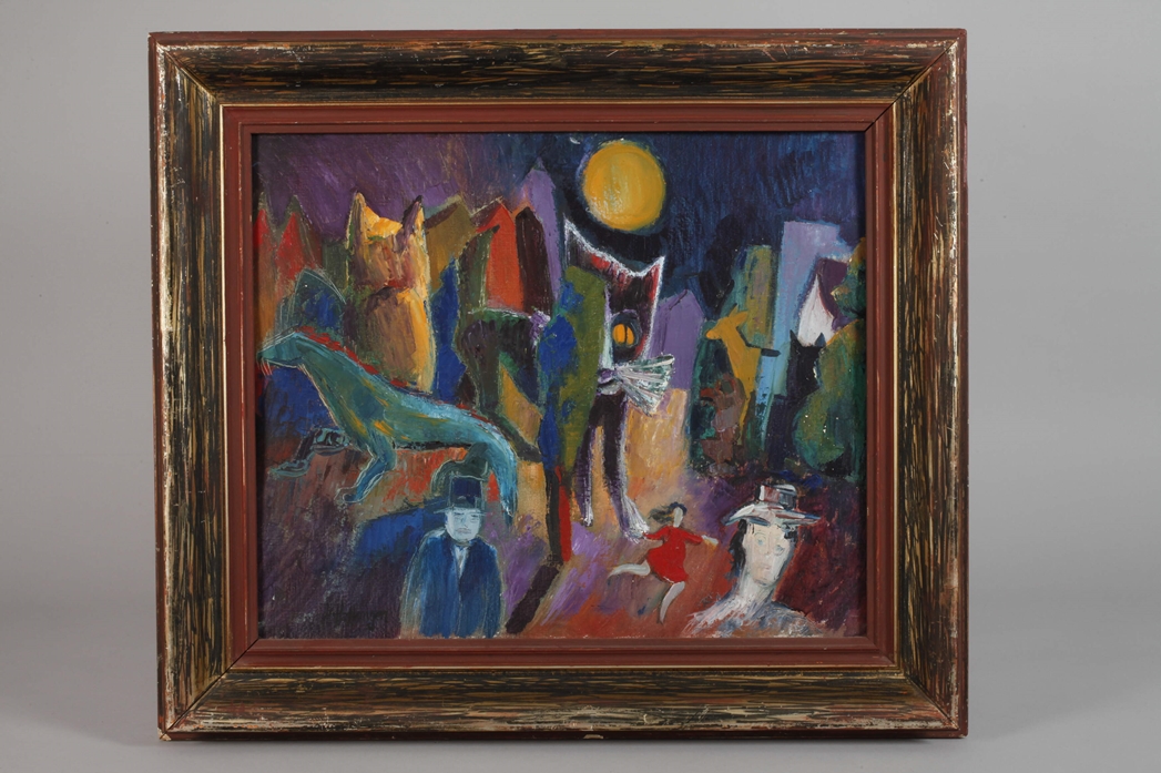 Jacob Max Hottinger, Neo-Expressionist Composition - Image 2 of 5