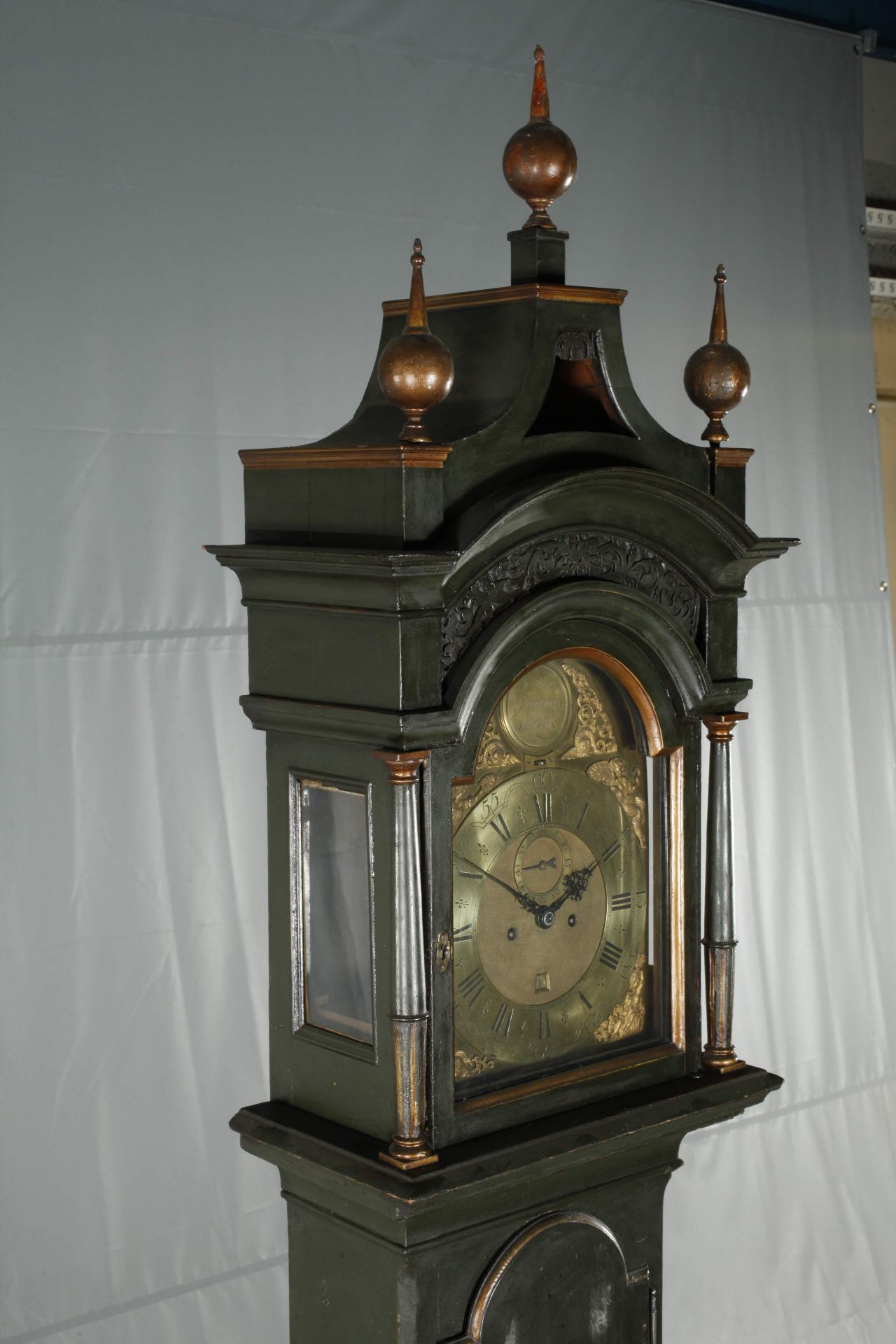 Standing clock William Jourdain London - Image 3 of 8