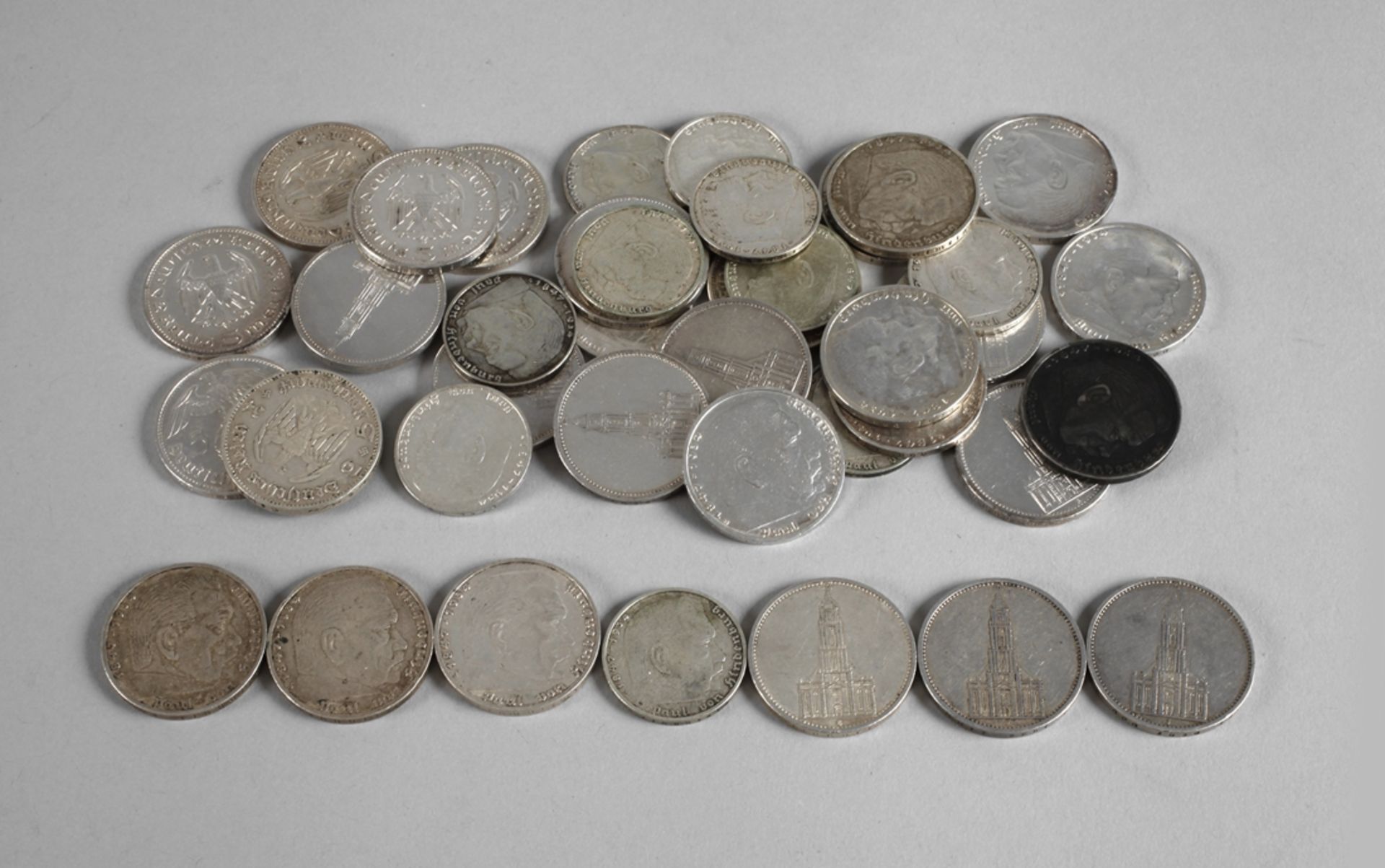 Convolute of silver coins 3rd Reich