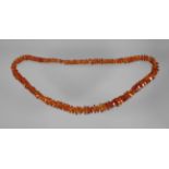 Long amber necklace