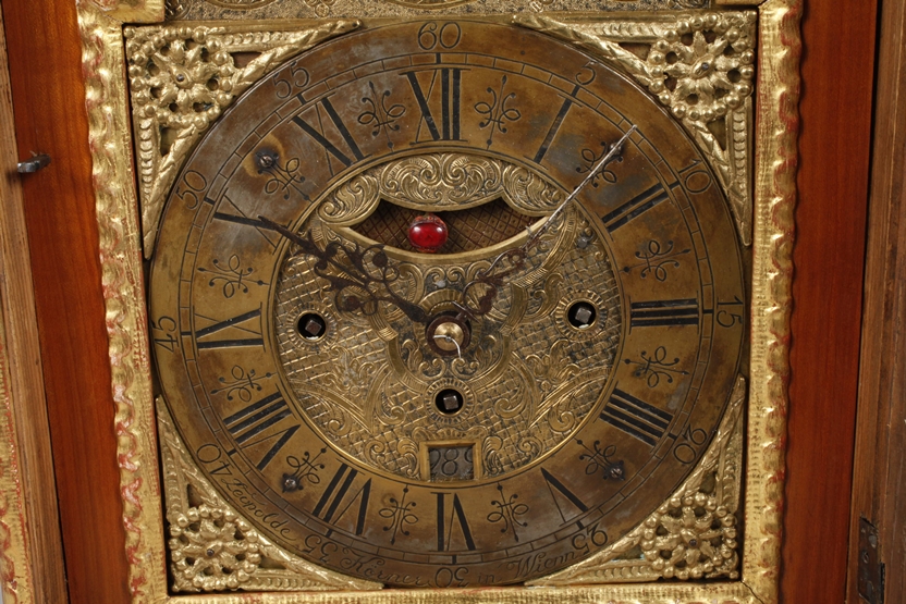 Baroque hour-marker clock Leopold Körner Vienna - Image 3 of 7