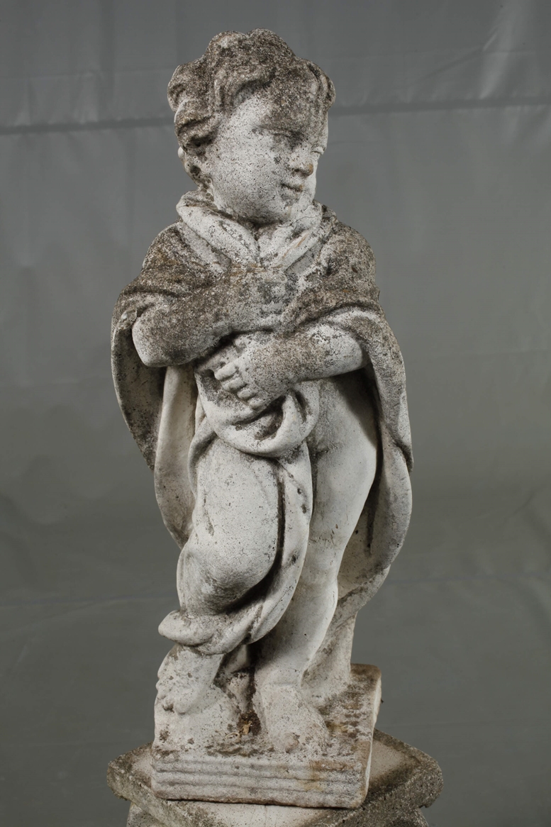 Three cast stone figures - Image 7 of 9
