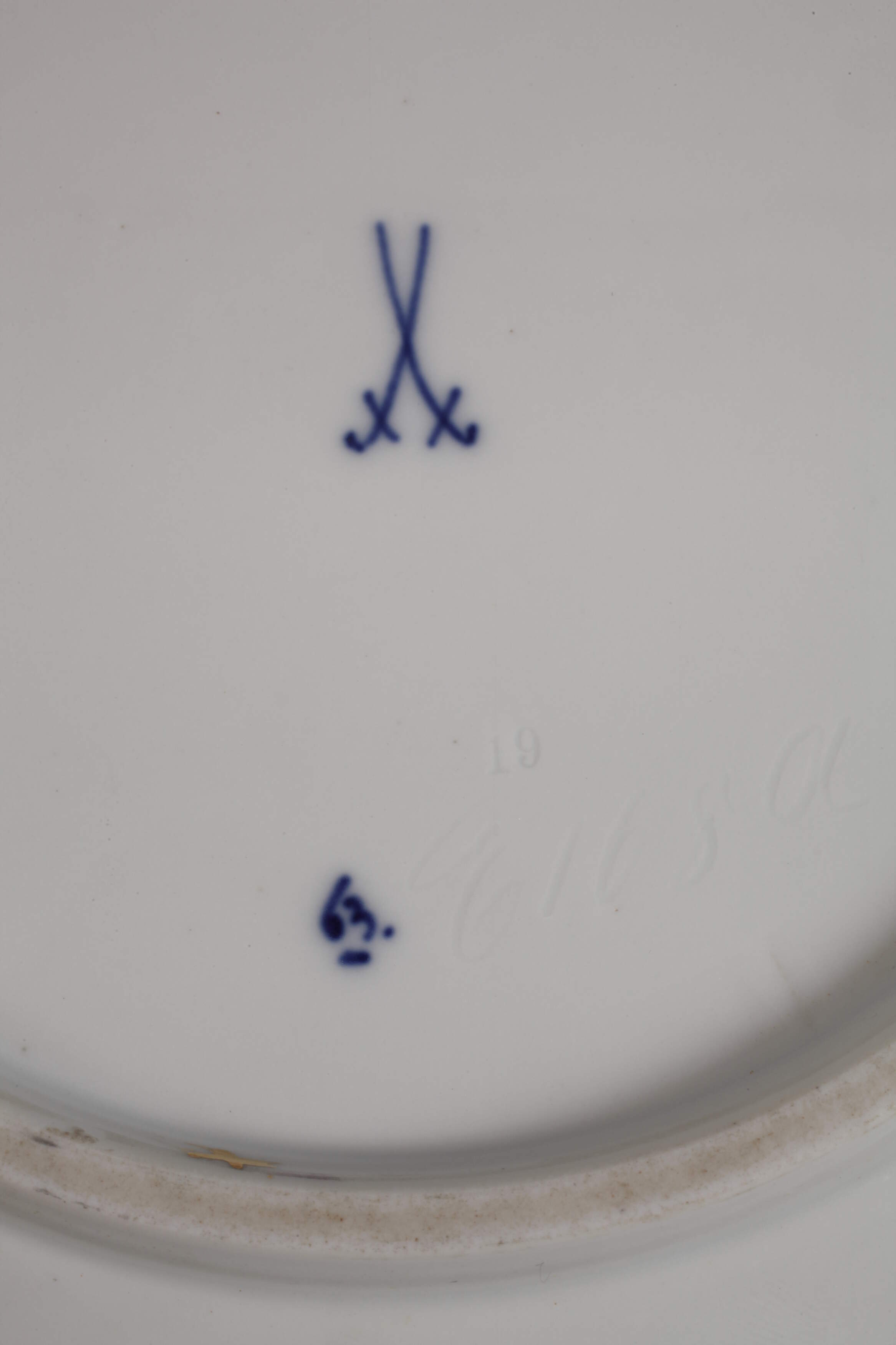Meissen ceremonial plate "Stechpalme (Ilex)" - Image 3 of 3