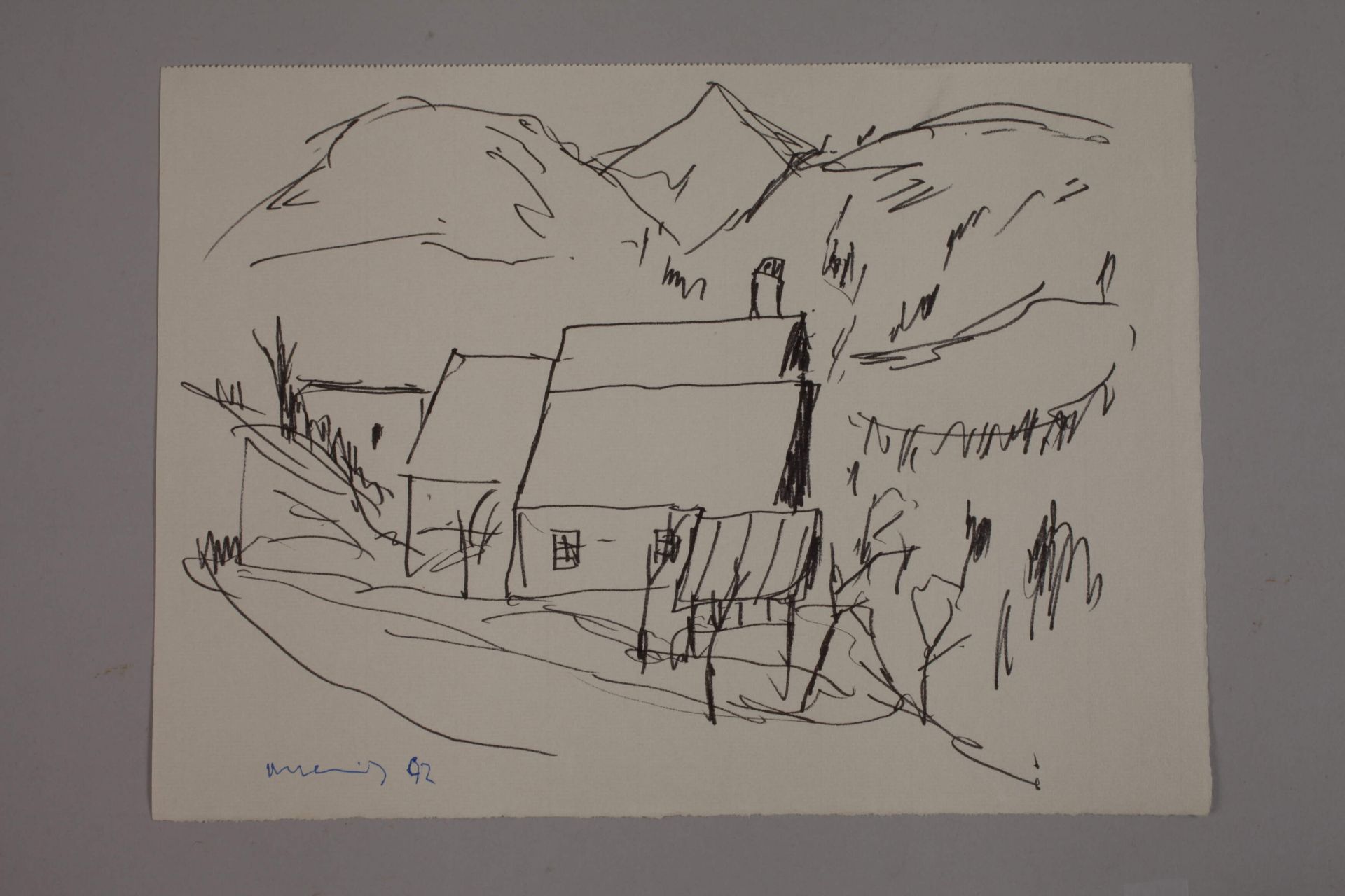 Albert Hennig, Häuser im Gebirge - Image 2 of 3