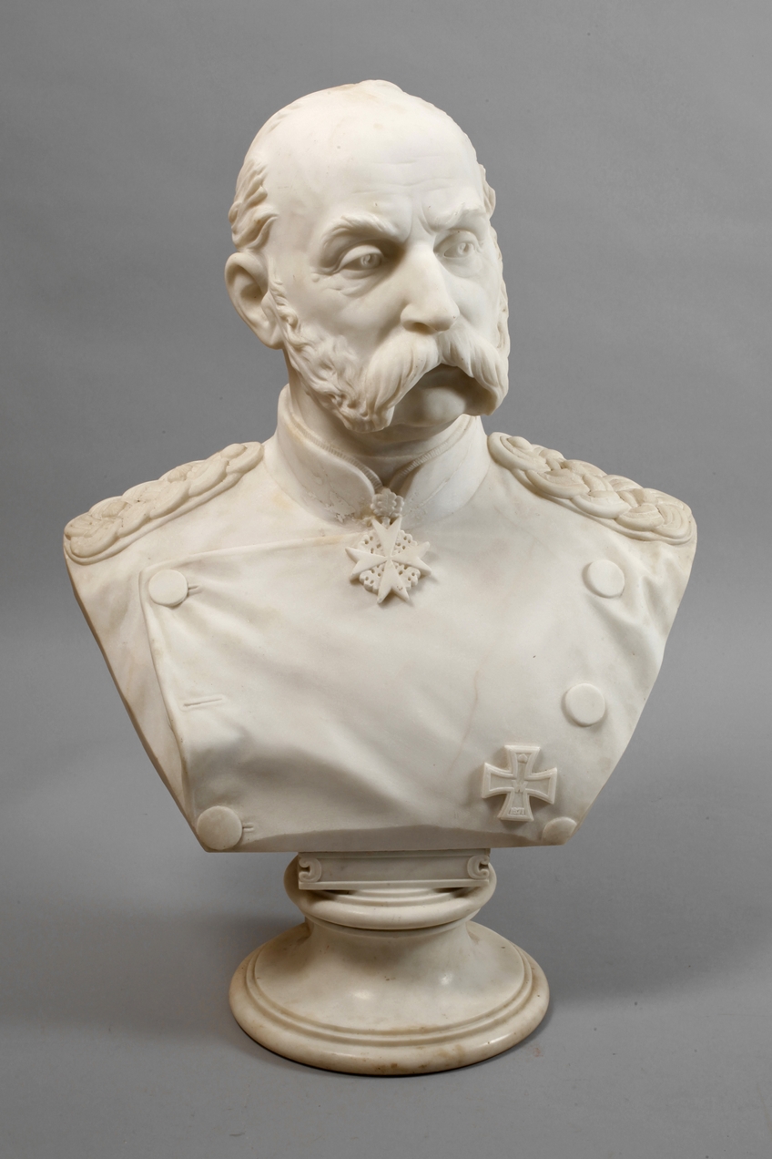 Emil Steiner, marble bust of Albert of Saxony