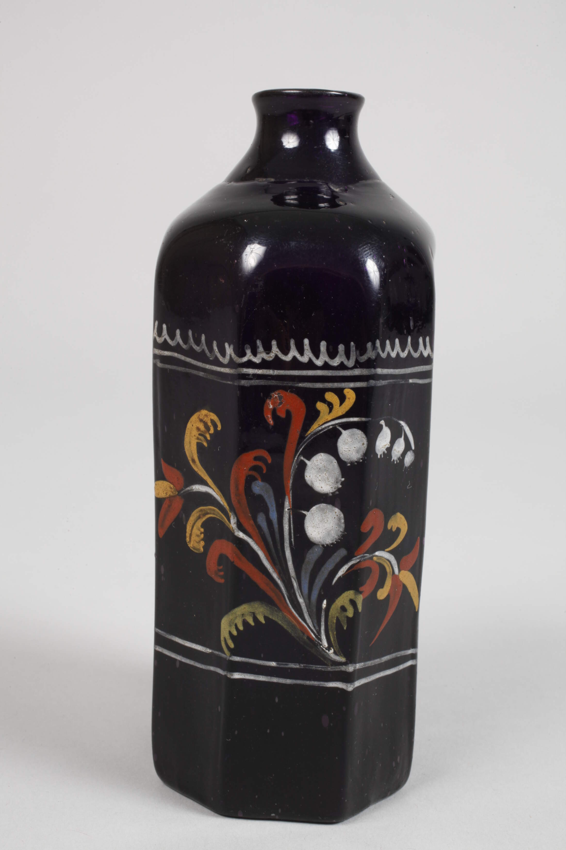 Alpine bottle with painting - Image 2 of 8