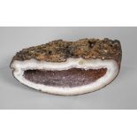 Achatgeode mit Amethyst