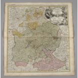 Johann Baptist Homann, copper engraving map of Bavaria