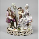 Meissen "Rococo group, playing music"