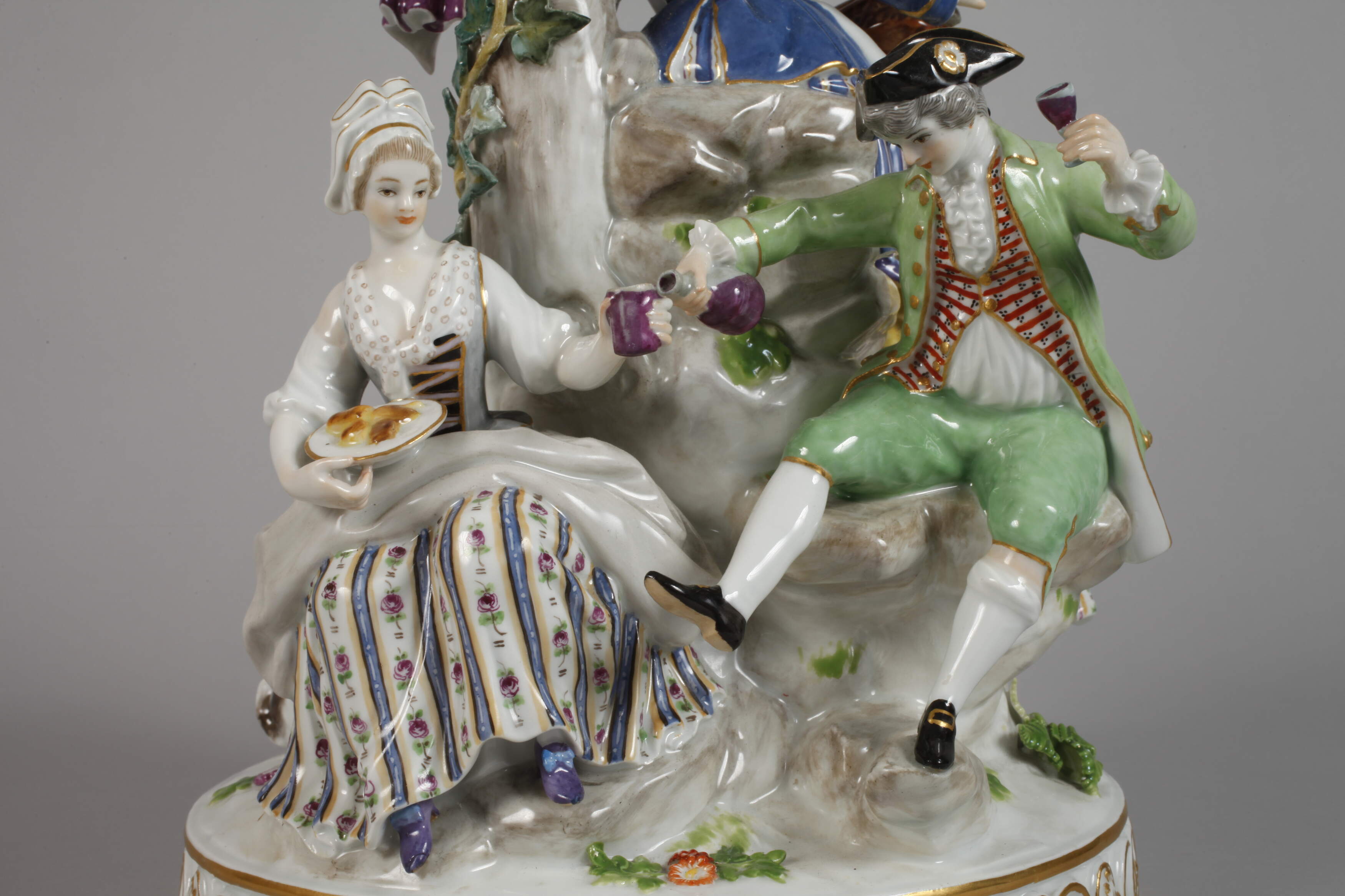 Meissen large "Gärtnergruppe am Baum" - Image 5 of 11