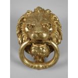 Door knocker, lion's head