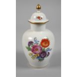 Meissen small lidded vase "Blumenbukett"