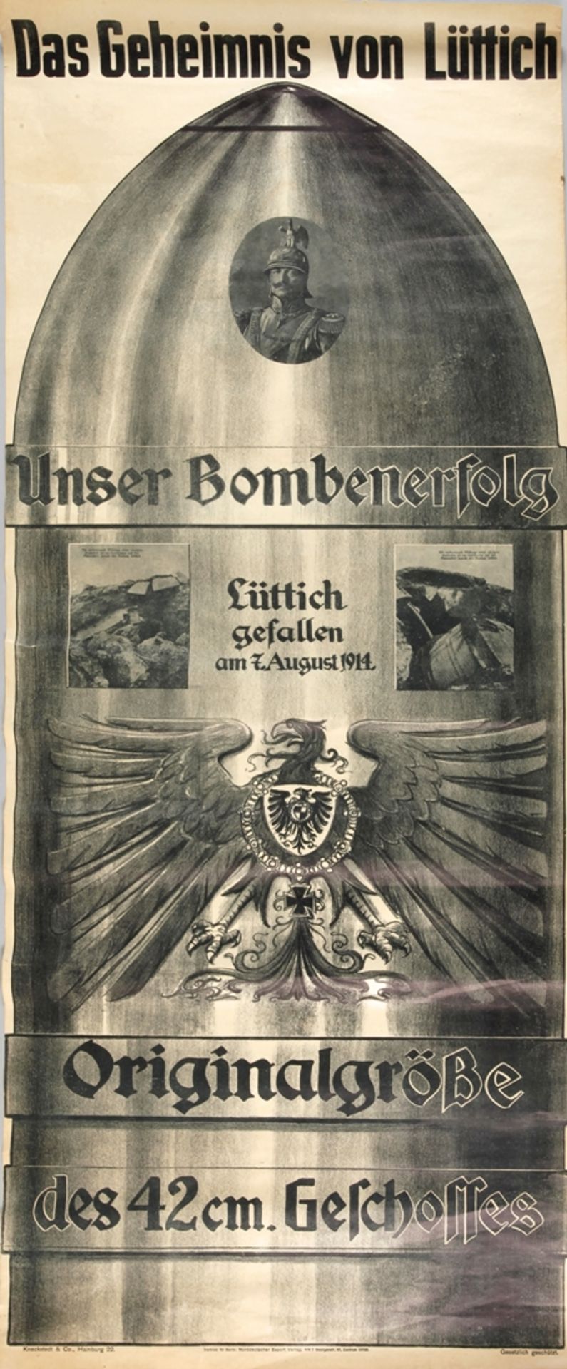 Patriotisches Plakat 1. Weltkrieg