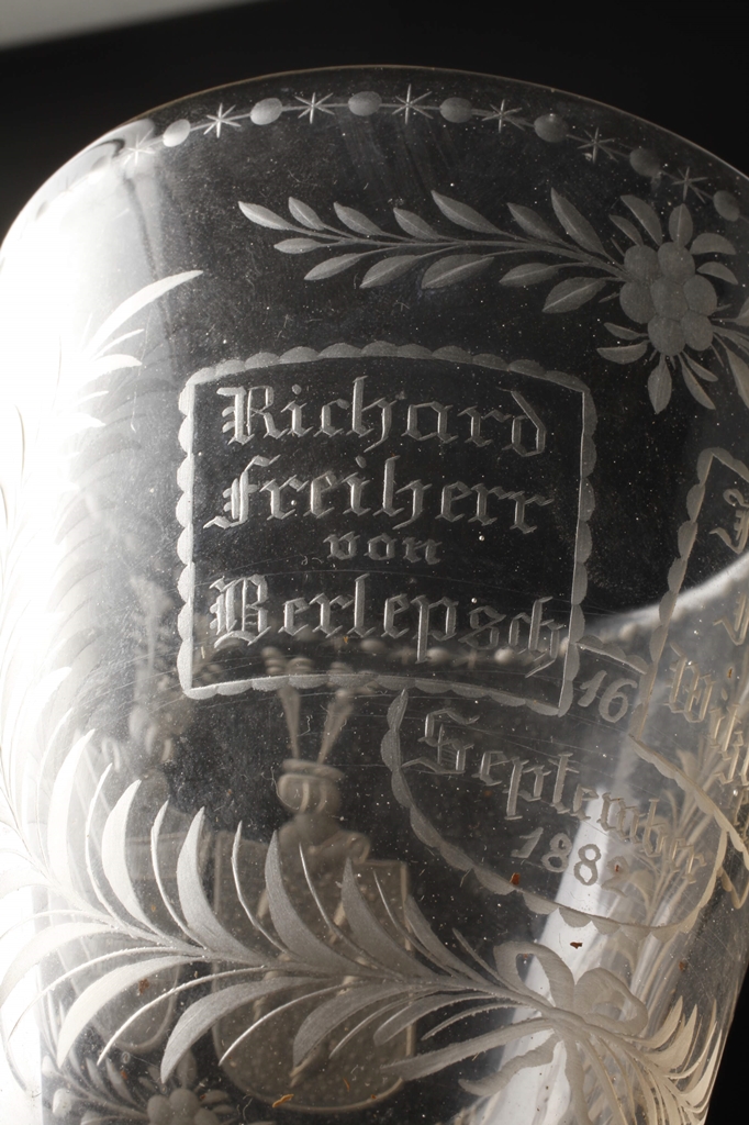 Large wedding goblet from aristocratic property - Image 3 of 7
