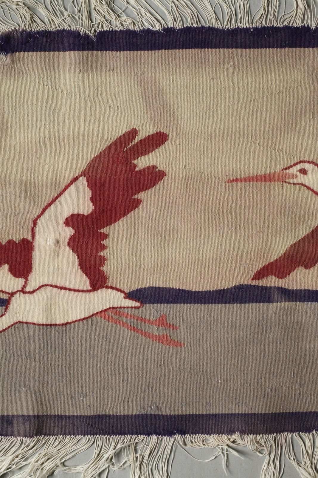 Art Weaving School Scherrebek Wall Hanging Three Storks - Image 10 of 12