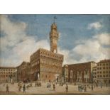 Vedute der Piazza della Signoria in Florenz