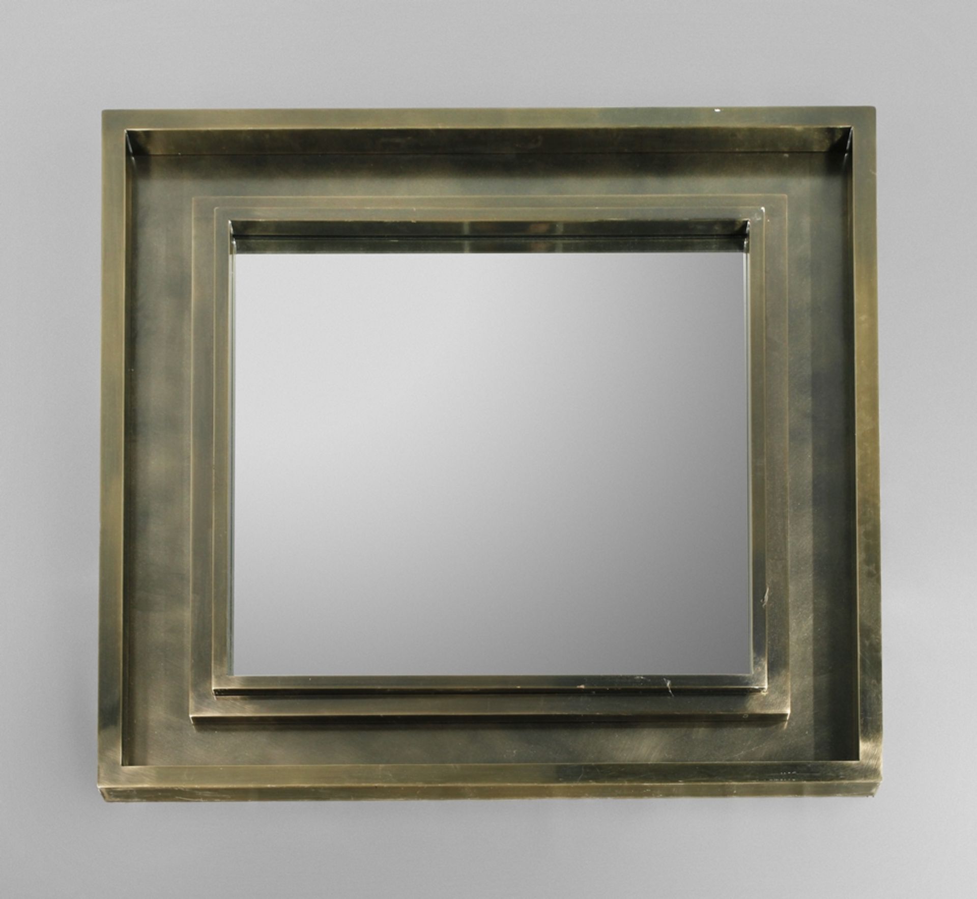 Large wall mirror chrome