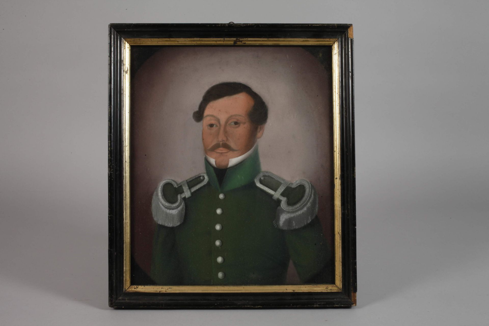 Biedermeierportrait, Oberförster Wilhelm Drechsler (Bebra) - Bild 2 aus 4