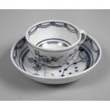 Klösterle cup with saucer blue painting