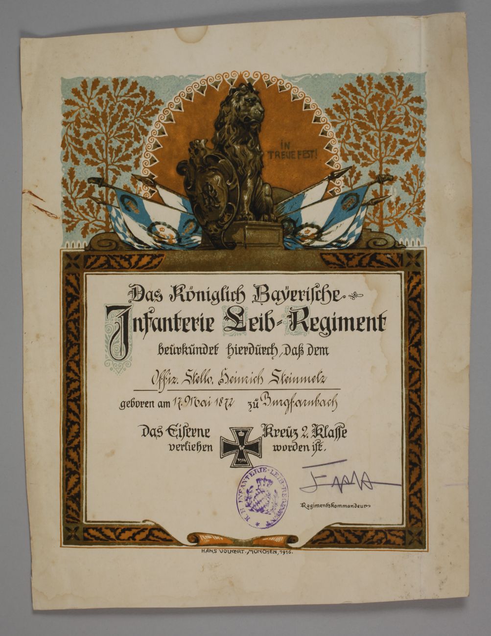 Large bequest of documents from the 1st World War - Image 22 of 22