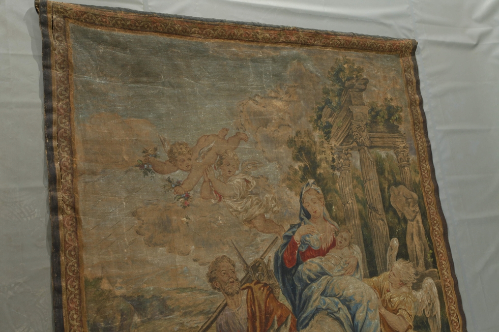 Tapestry painting "Flight into Egypt" - Image 3 of 7