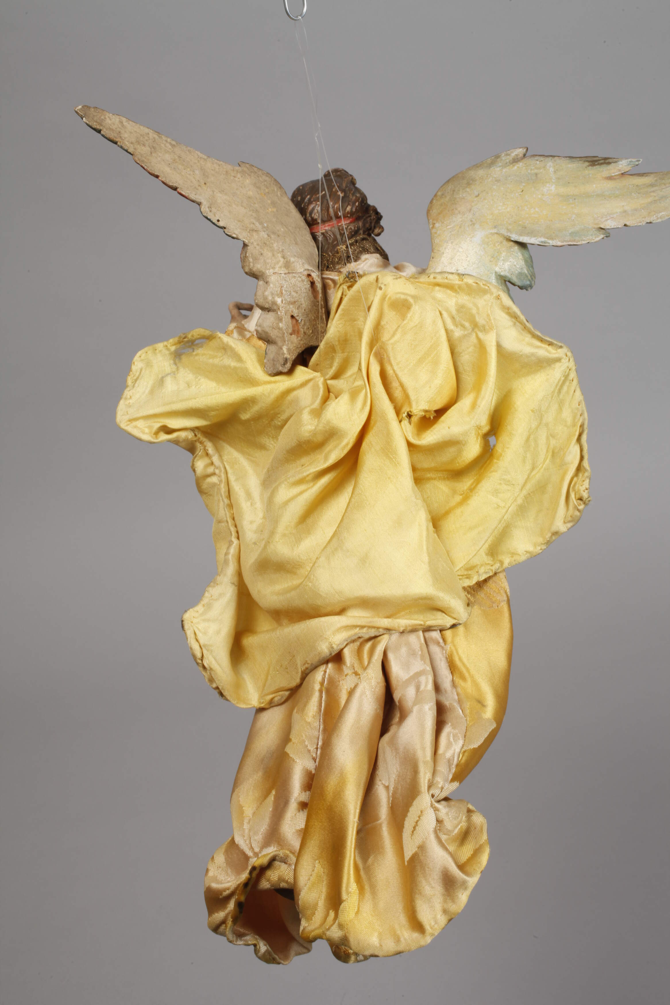 Neapolitan cot figure of the angel of the Annunciation - Image 3 of 5