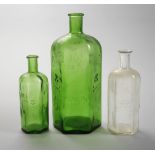 Three historical apothecary bottles