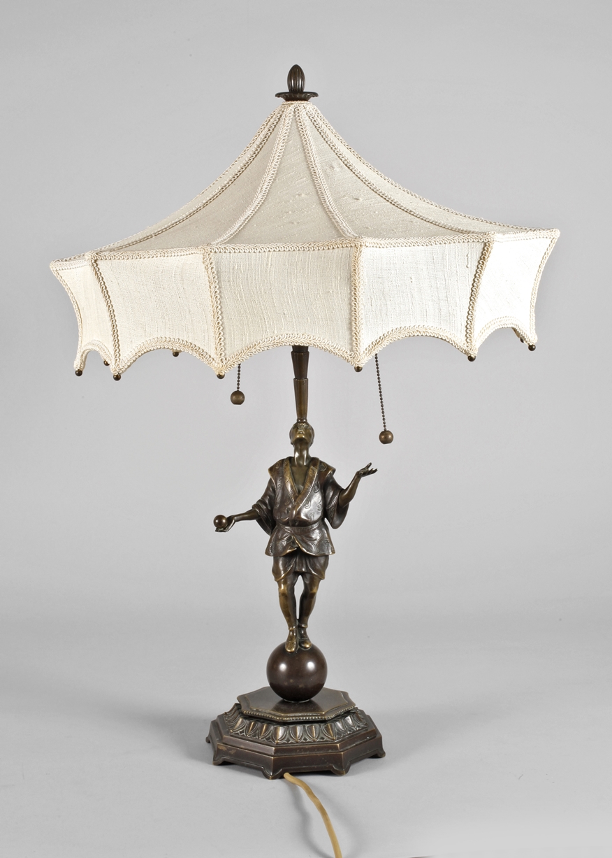 Roland Paris, figurative table lamp "Jongleur"