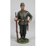 Large pewter soldier of the Prussian Jäger Battalion