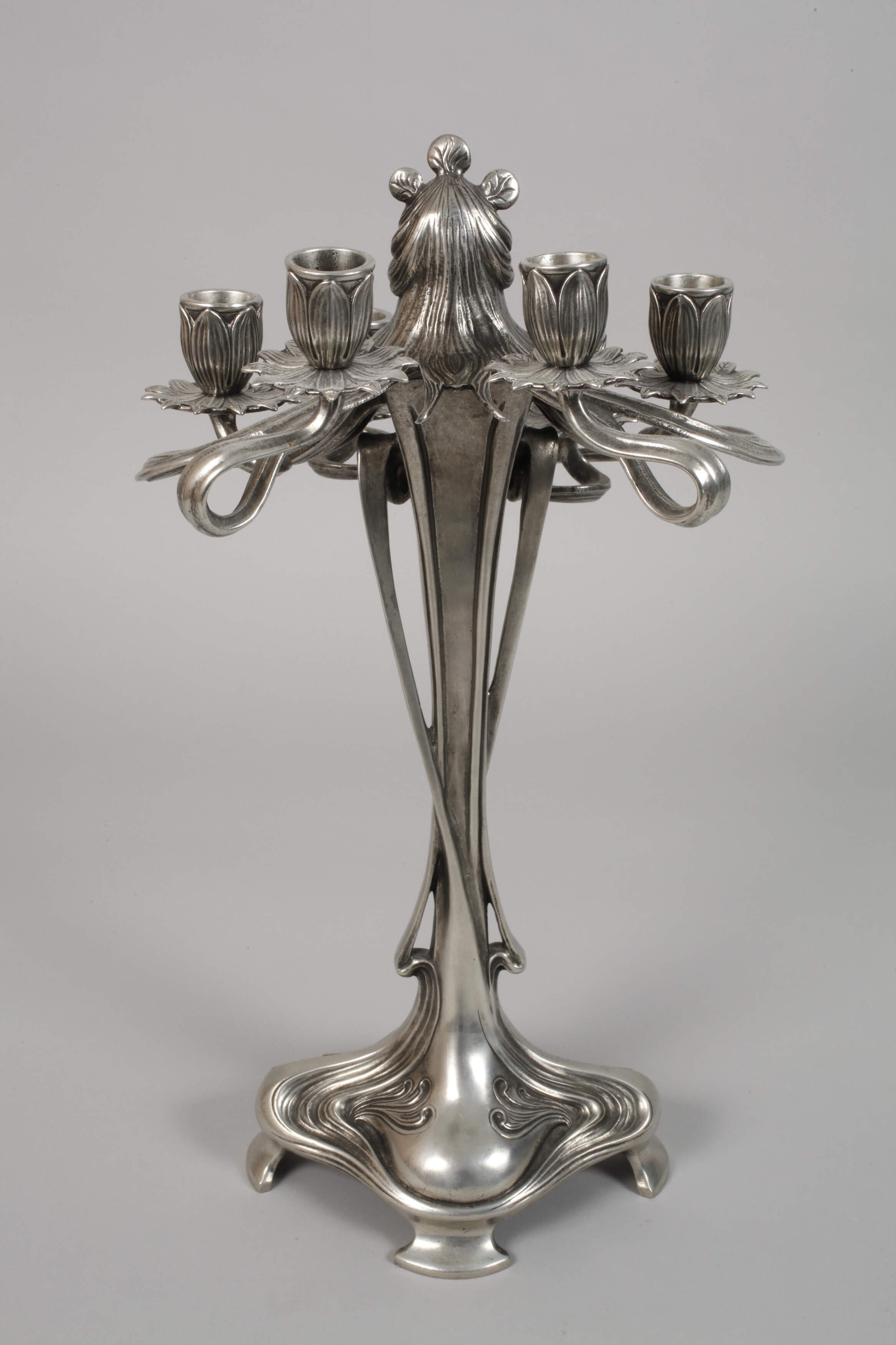Pair of large figural candlesticks - Image 4 of 7