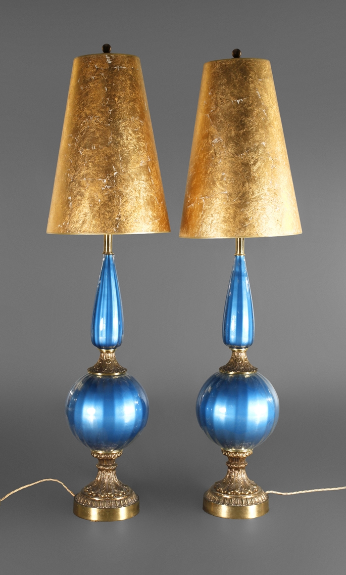 Pair of floor lamps