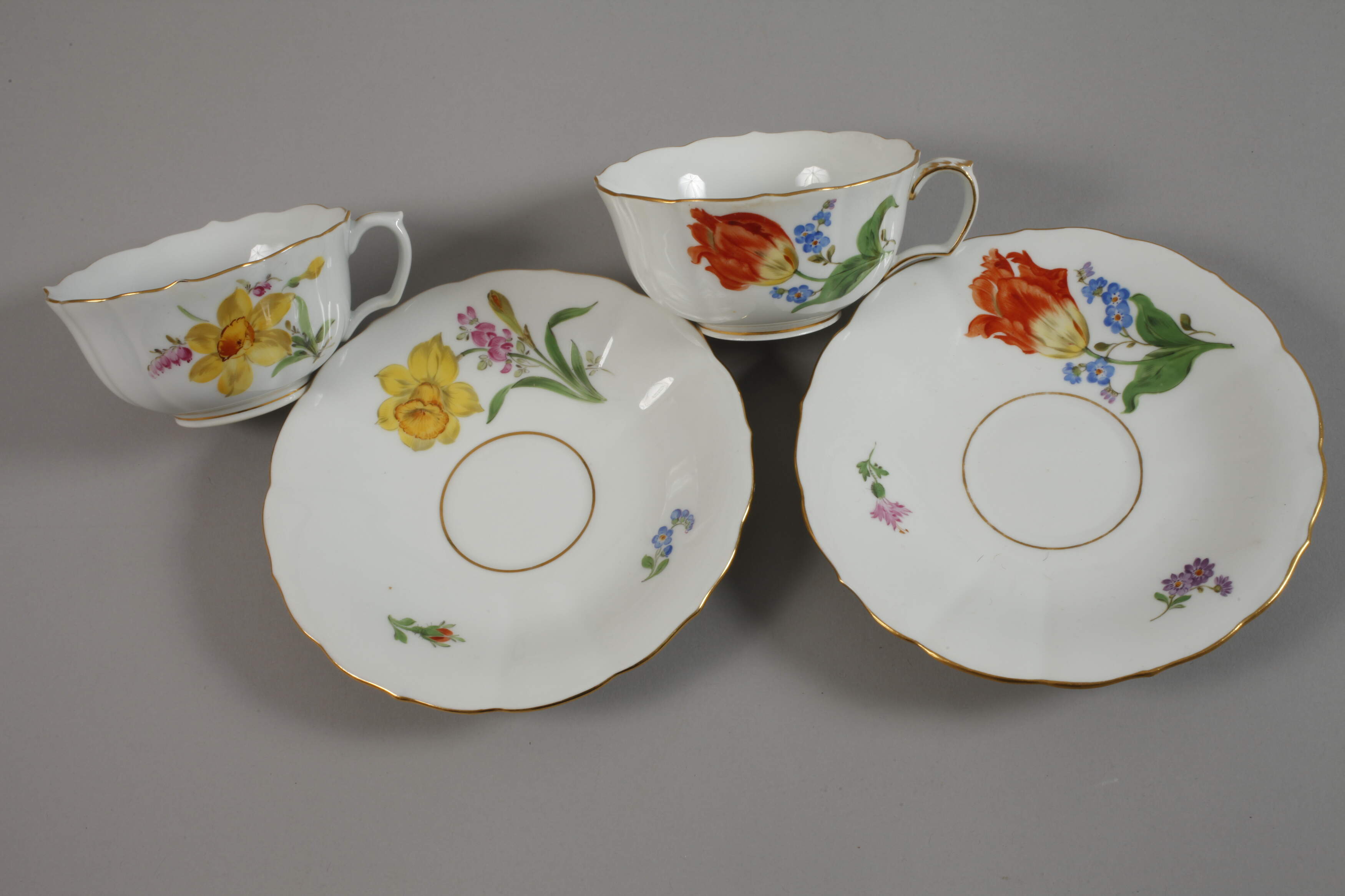 Meissen mixed lot flower painting - Image 7 of 7