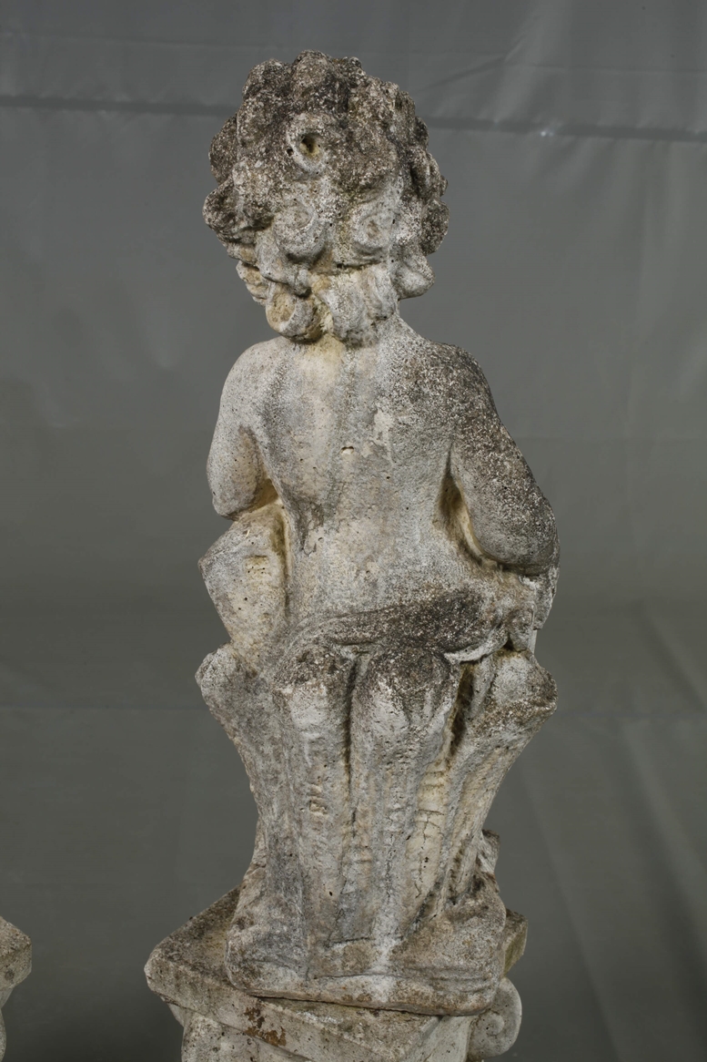 Three cast stone figures - Image 5 of 9