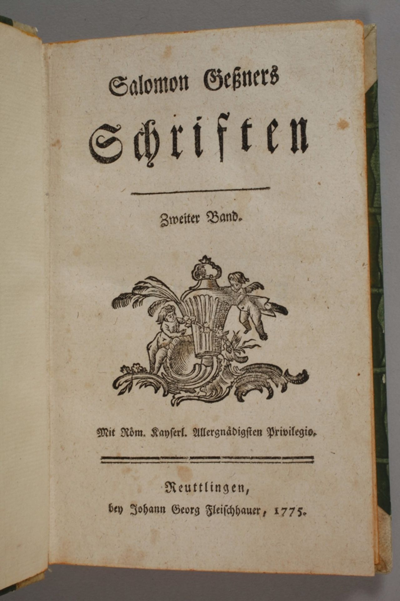 Salomon Geßners Schriften 1775 - Bild 2 aus 4