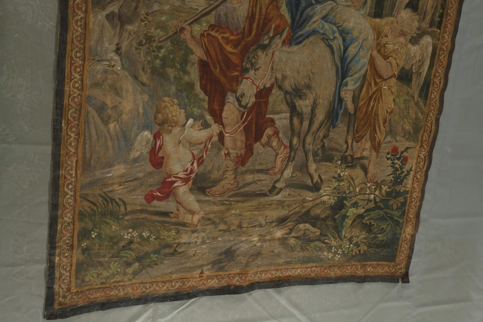 Tapestry painting "Flight into Egypt" - Image 4 of 7