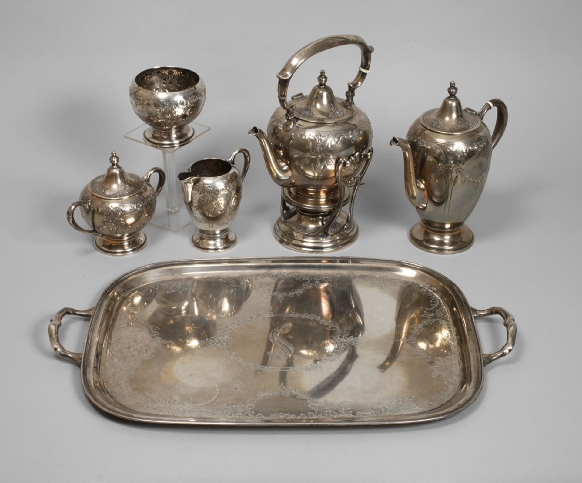 Fabergé large silver coffee/tea set