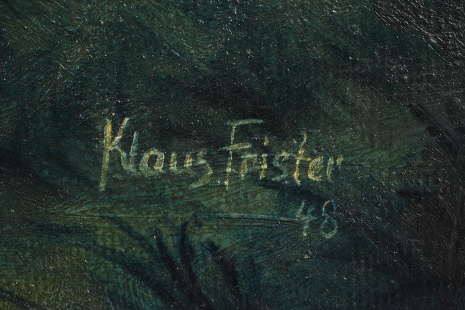 Klaus Frister, Postillion vor Nachtlandschaft - Image 3 of 5