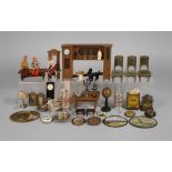 A collection of doll's house accessories 