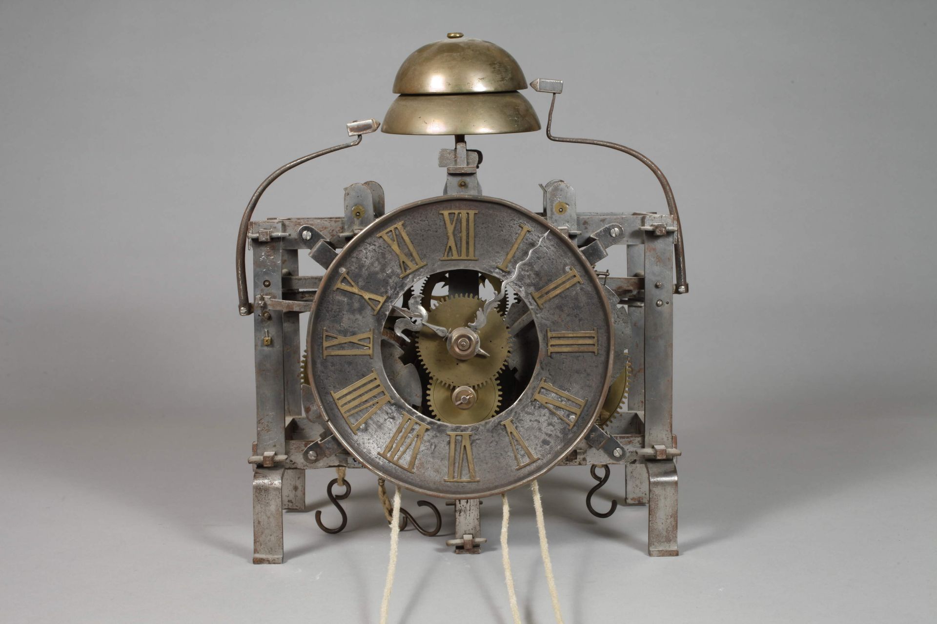 Small tower clock movement - Image 2 of 8