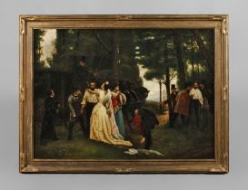 Franz Lotte, "The Interrupted Duel" after Garnelo