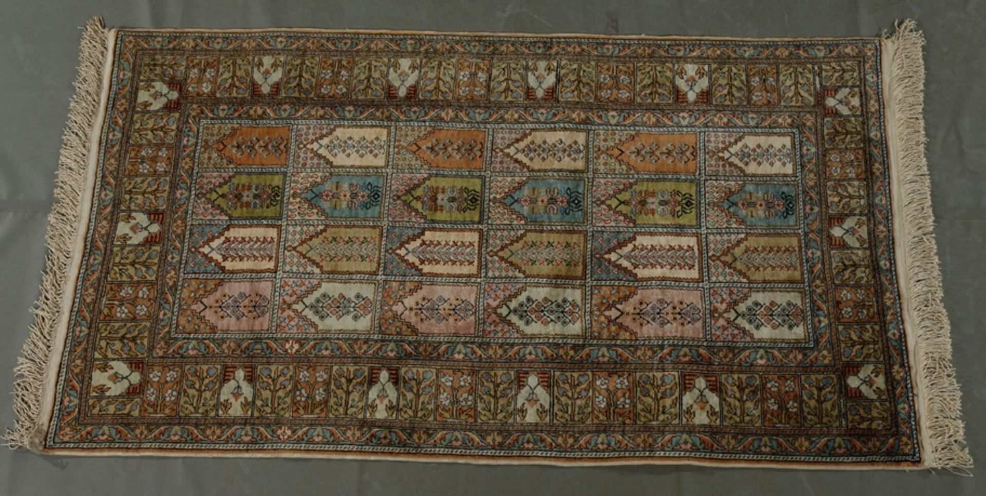 Three small silk carpets - Image 6 of 7