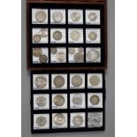 Convolute of silver coins and medals