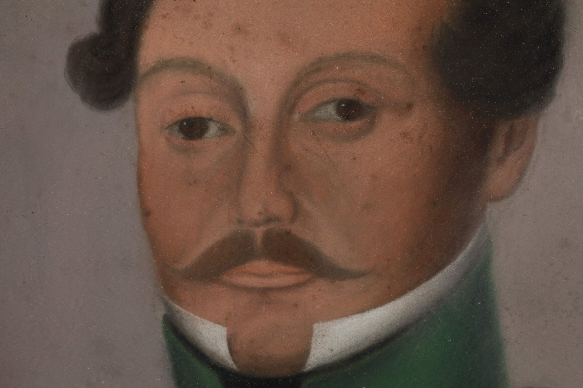 Biedermeierportrait, Oberförster Wilhelm Drechsler (Bebra) - Bild 3 aus 4